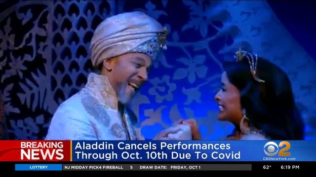 'Aladdin' Cancels Performances Through Oct. 10 Due To COVID