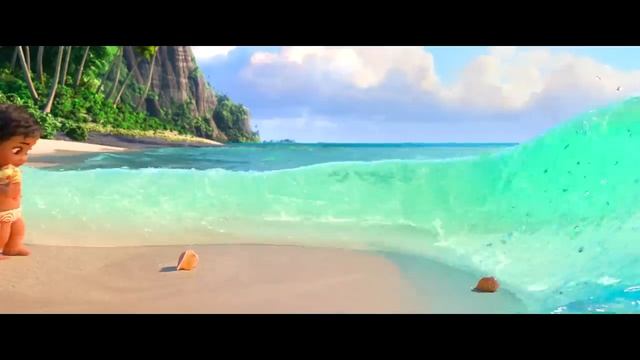 Moana, Moana meets the ocean.