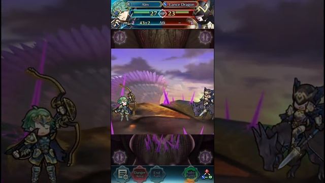 Fire Emblem Heroes - L!Alm, Laegjarn, Berkut and A!Azura V.S. F!Grima (Abyssal)