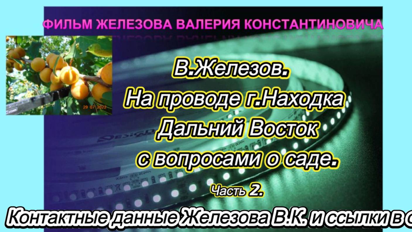 В.Железов. На проводе г.Находка Дальний Восток с вопросами о саде. Часть 2.