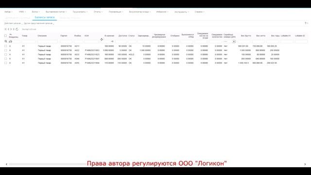 Процесс отгрузки товара на складе _ SO Base Infor WMS 10.3