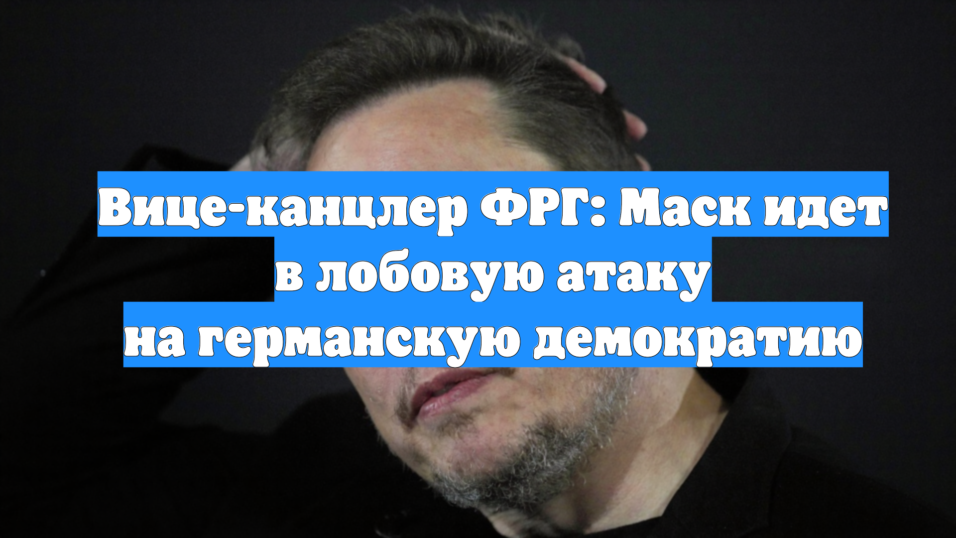 Вице-канцлер ФРГ: Маск идет в лобовую атаку на германскую демократию