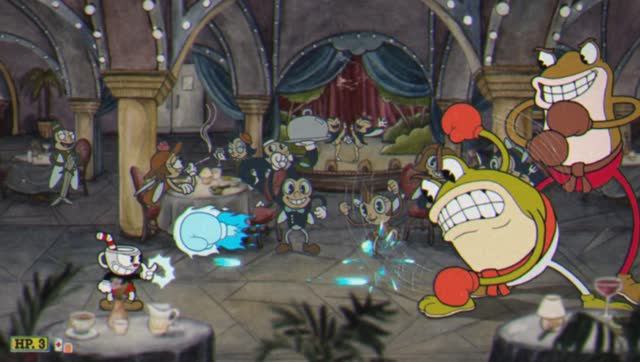 Cuphead  Головы Чашки отправляемся покорять мир похожий на очень старые мультики