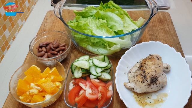 Chicken Orange Salad - No Dressing