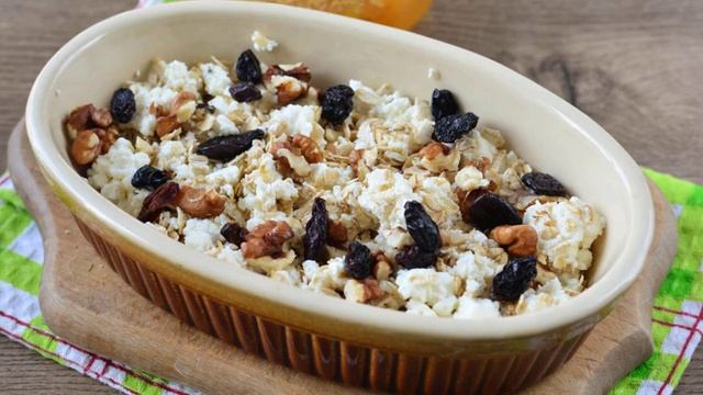 Granola with cottage cheese. Home Cooking Recipes