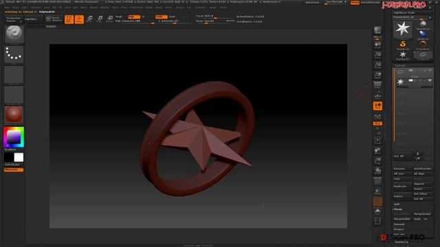 Булевы операции в ZBrush. j-design.pro (720p)