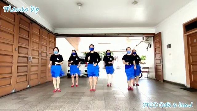 Mambo Up Line Dance Demo (3NLD DuBi & friend)