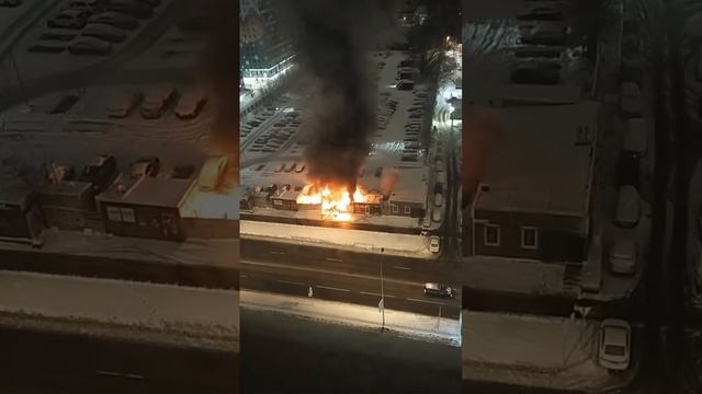 Пожар город Санкт-Петербург 09.01.2025г.