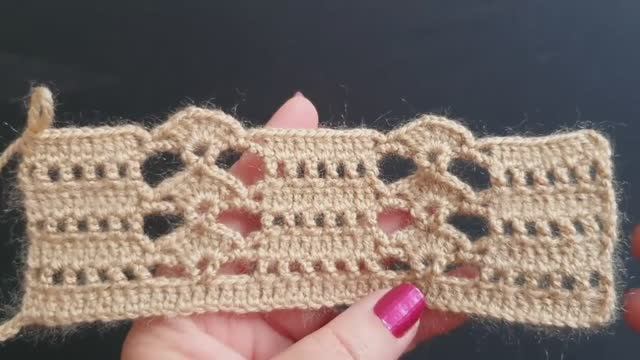 ✨ Вертикальный узор крючком - Вязание крючком для начинающих