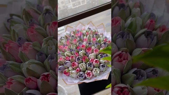 Цветы из зефира