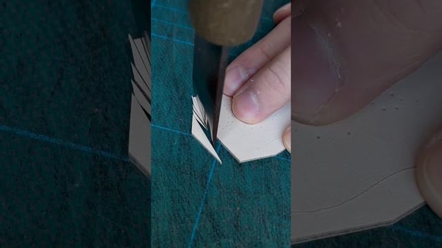 革を丸く切るだけ #asmr #leathercraft #ハンドクラフト #handmade