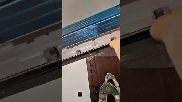 монтаж кондиционера на "готовую" трассу / установка сплит-системы в 2 этапа Новосибирск #нск