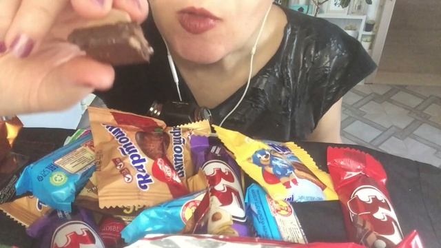 АСМР ИТИНГ КОНФЕТ / ЗВУКИ РТА / ASMR NO TALKING / Eating Candy Sounds / Mouth Sounds