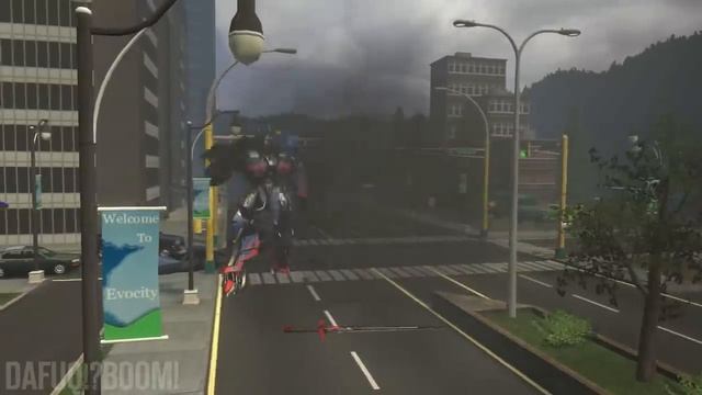 Transformers_ Movie Optimus Prime VS G1 Optimus Prime Fight Scene Animation