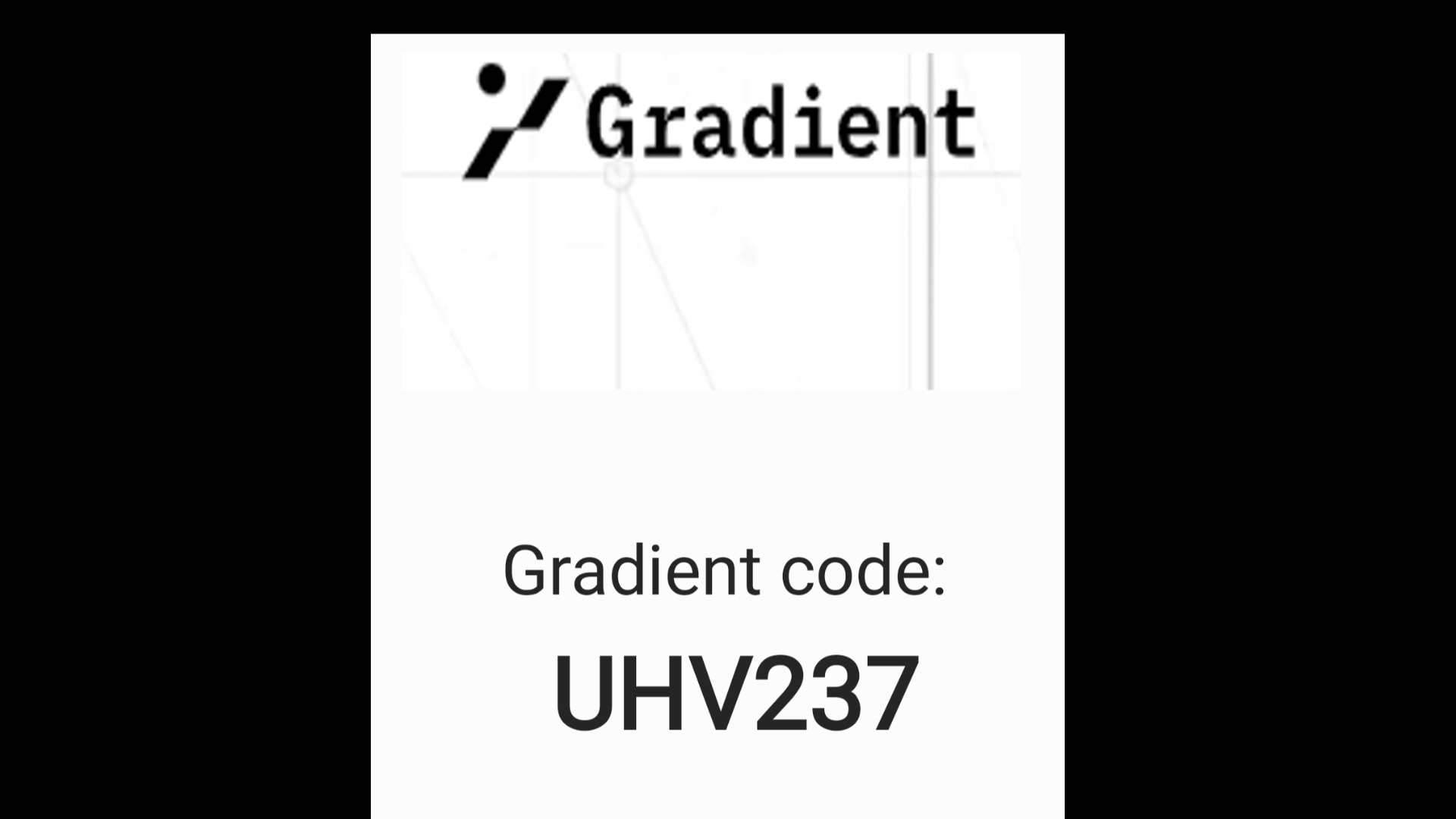 Gradient code: UHV237