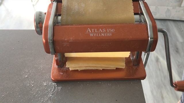 Marcato Pasta Machine and Le Creuset Cast Iron for a delicious fresh Lasagne!
