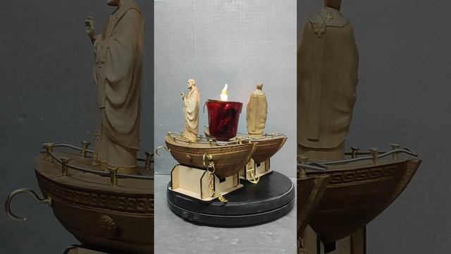 Малая лампада лодка Николай Чудотворец