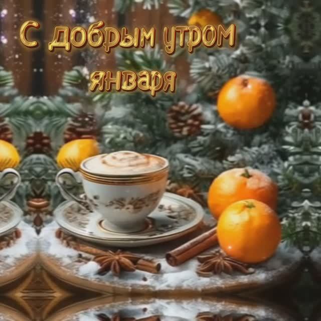 Чашечка капучино для Вас ❤️ Доброго зимнего утра!