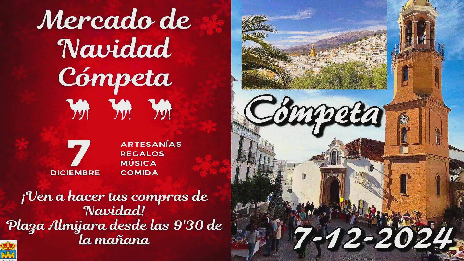 Mercado de Navidad de Cómpeta, y La Pastoral la Paz de Cómpeta 7-12-2024.Resumen: 8 minutos.