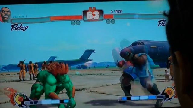 SF4 Hydra (Balrog) vs Big Slick Briz (Blanka) Match 1