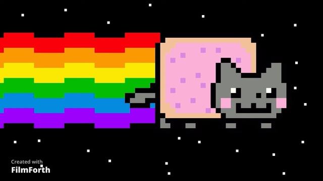 Nyan Cat NOT THE ORIGINAL SLOW - MOTION SONG