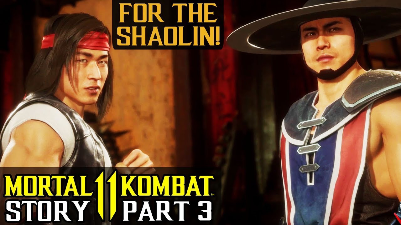 Mortal Kombat 11.Story Mode.Монахи развлекаются,а Скорпион убегает.mp4