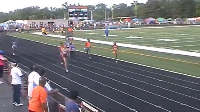 Aurora Flyers 2013 National Qualifier girls 15-16 100m dash