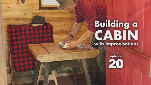 BRUCKE. Building a cabin with improvisations 20 daching