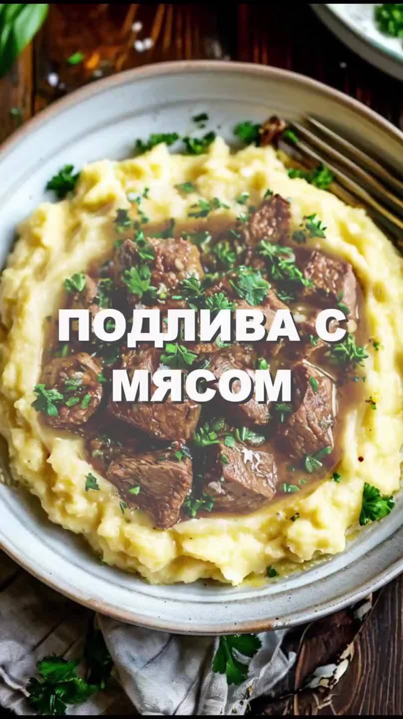 ПОДЛИВА С МЯСОМ