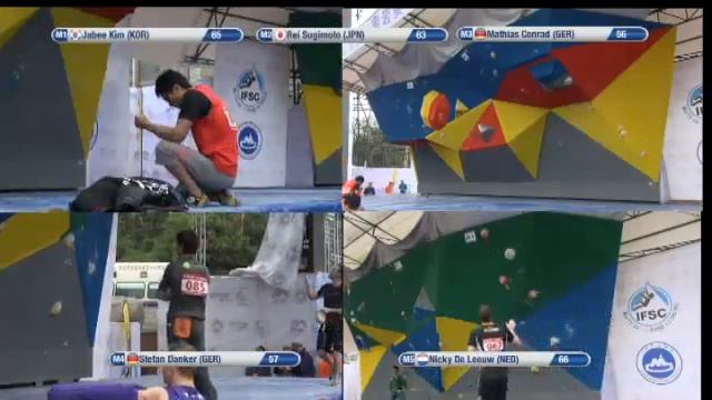 Climbing World Cup 2012 Boulder and Speed Chongqing, CHN - Boulder Men's Qualifications