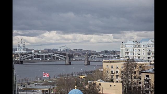 Таймлапс моста Петра Великого