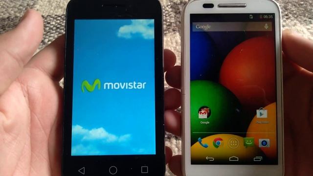 Speed comparison - alcatel pixi 3 (4) vs moto e