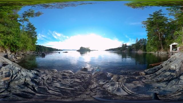 360 VR - Grimmer Bay on Pender Island, BC - Camera Test