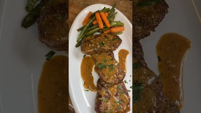 Pork Chops with Mustard Dijon Sauce #shorts