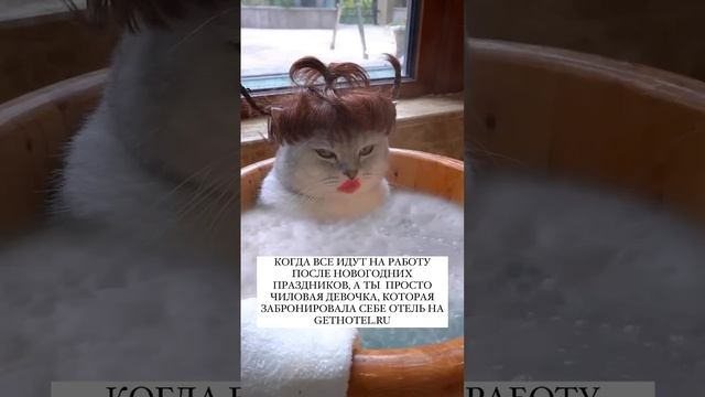 Когда все идут на работу, а ты уже в отпуске 💅 
Бронируй чилловый отдых на GetHotel.ru💙