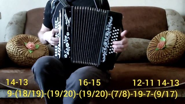 Ой то не вечер разбор на гармони