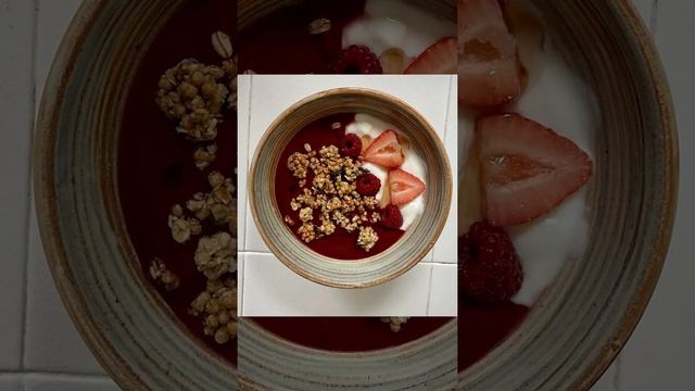 Смузи из смеси ягод и манго 🍓 с йогуртом и ягодами #shorts