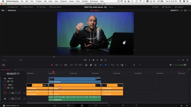 Moving Clips Vertically in DaVinci Resolve Timeline   Quick Tip Tuesday!