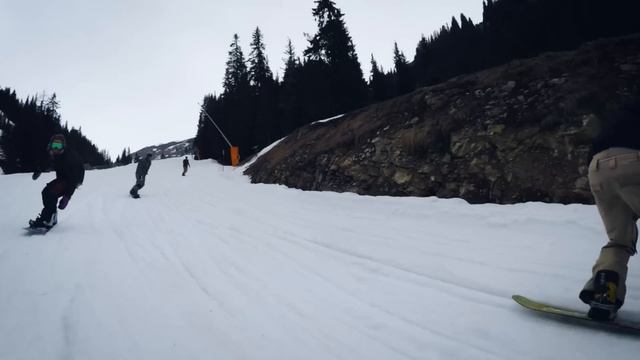 Cruise, carve, and butter. RELATABLE snowboarding. (2023)