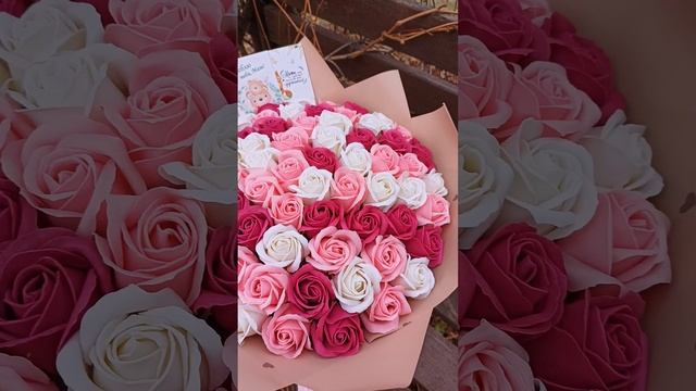 Букеты из мыльных цветов
