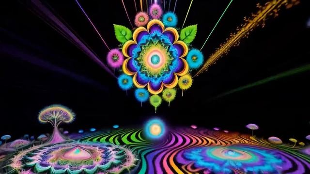 Psychedelic Trance - Electric Samurai  Psytrance T.H.C. mix 2023 (AI Graphic Visuals)