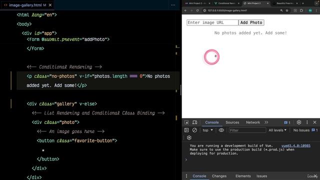 021 Conditional Rendering (v-if)