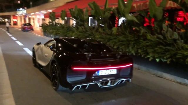 Supercars in Monaco 2019 (Bugatti Veyron Black Bess, One 77, Chiron, Carrera GT, LaFerrari,...)