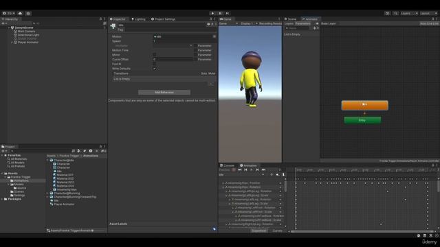 3 - Animating the Main Character