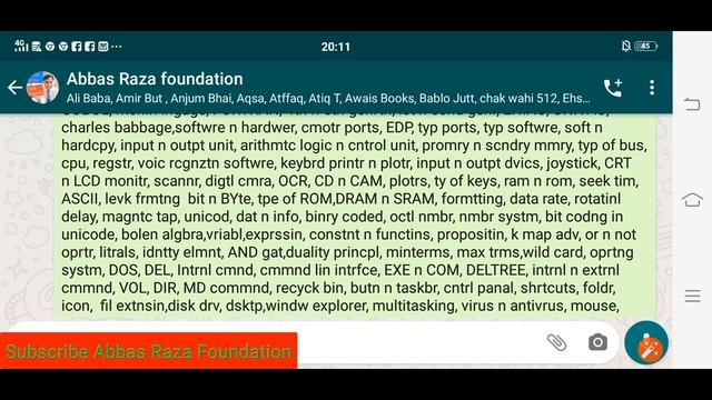 9th Class computer Science Guess Paper 2020|| V.V.IMP short questions 2020