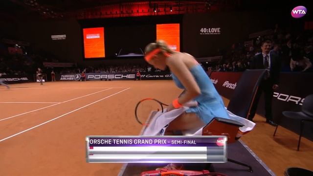 2017 Porsche Tennis Grand Prix Semifinals | Kristina Mladenovic vs Maria Sharapova | WTA Highlights