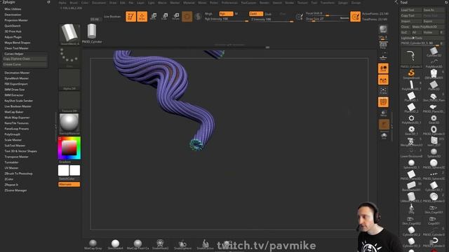 087 ZBrush Twisted Wire Bundle Creation Techniques