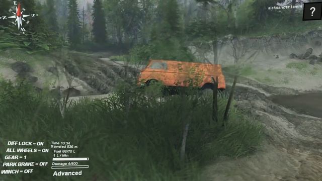 Spintires- Zaz 971G - Test Drive with Logitech G27