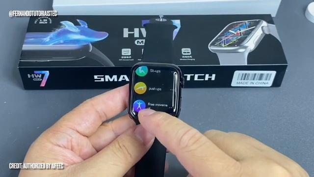 Smartwatch HW7 MAX - Unboxing em detalhes. Tela gigante!