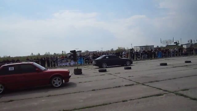 Драг Івано-Франківськ Етап №1 BMW e30 vs BMW e36.MOV